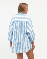 Olivia Stripe Shirt Blue