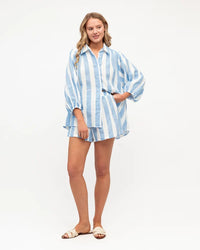 Olivia Stripe Shirt Blue