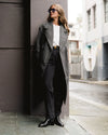 Sasha Longline Coat Grey