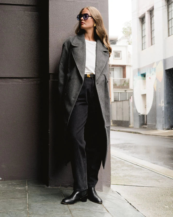 Sasha Longline Coat Grey