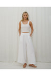 Hattie Wide Pant White