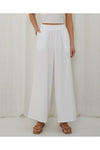 Hattie Wide Pant White