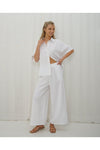 Hattie Wide Pant White