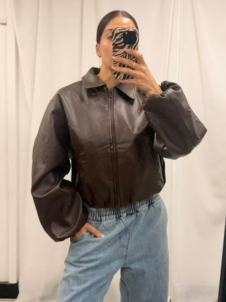 Hattie Bomber Jacket Chocolate