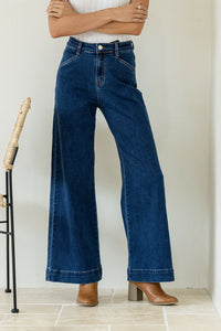 Simone Wide Leg Jean Dark Blue
