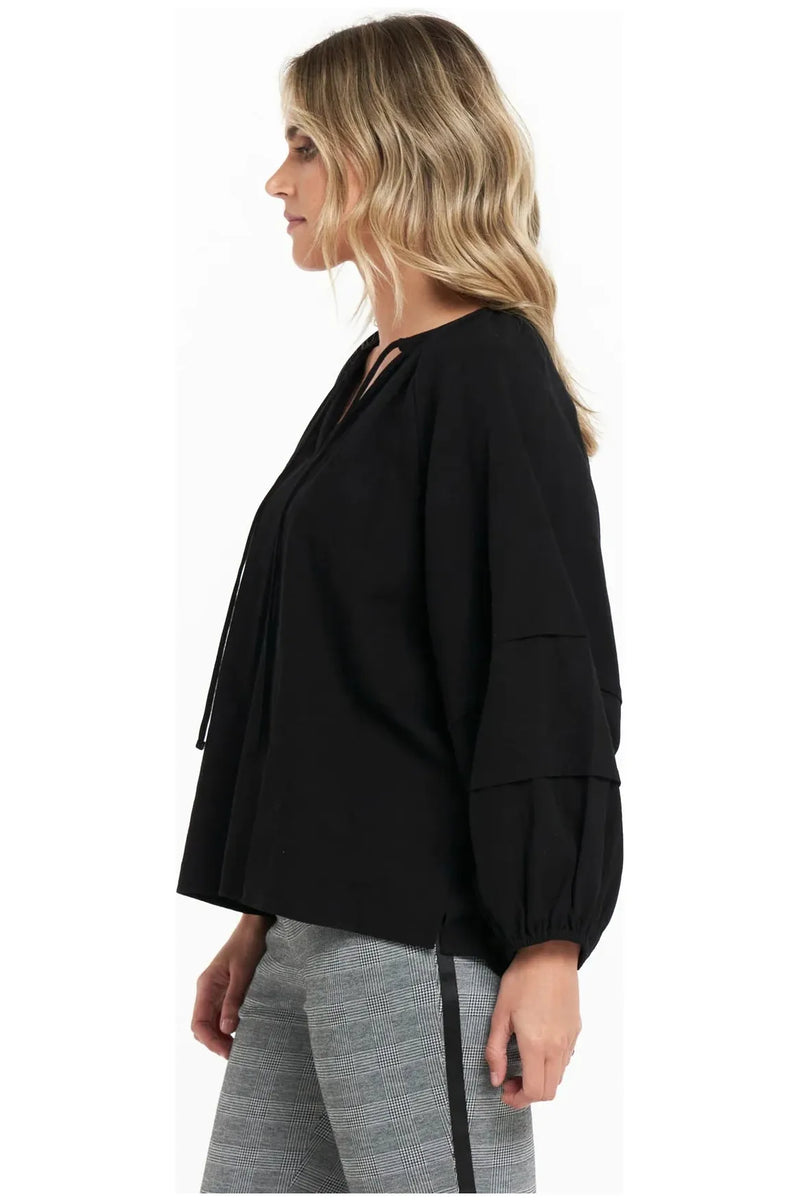 Fleur Blouse Black