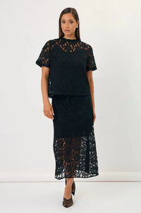 Arden Lace Top Black