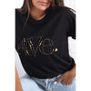 Ave The Label Tee Black/Gold