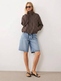 Stefie Polka Dot Jacket Chocolate Spot