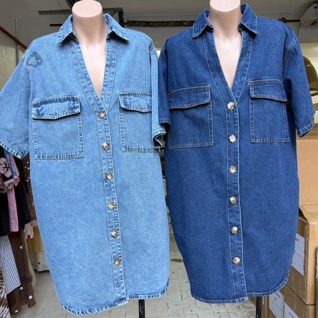 Mahalia Denim Dress Light Denim