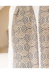 Geo Tassel Scarf Beige