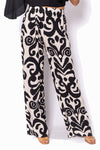 Miller Wide Leg Pant Black/Cream