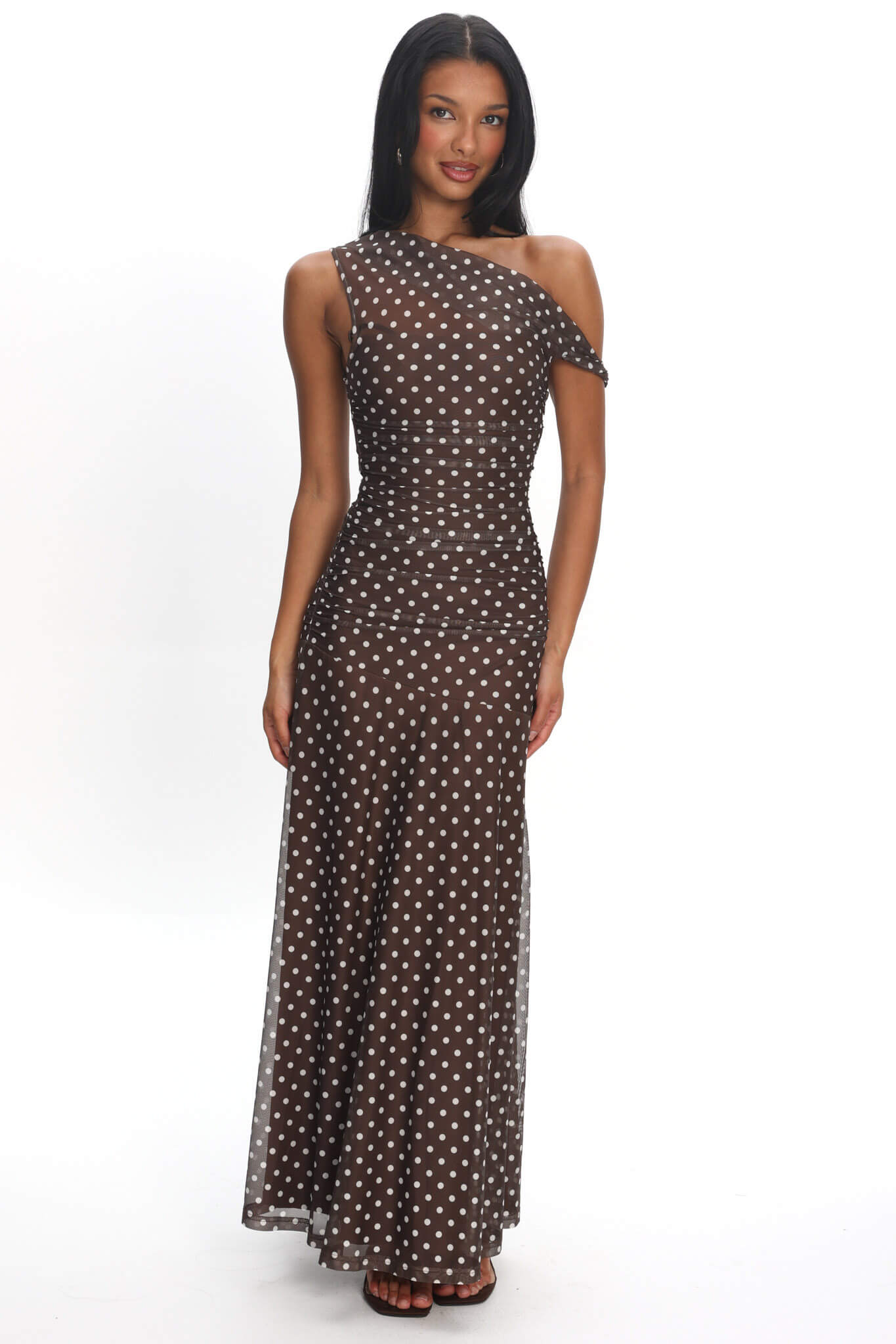 Ophelia Dress Chocolate Spots