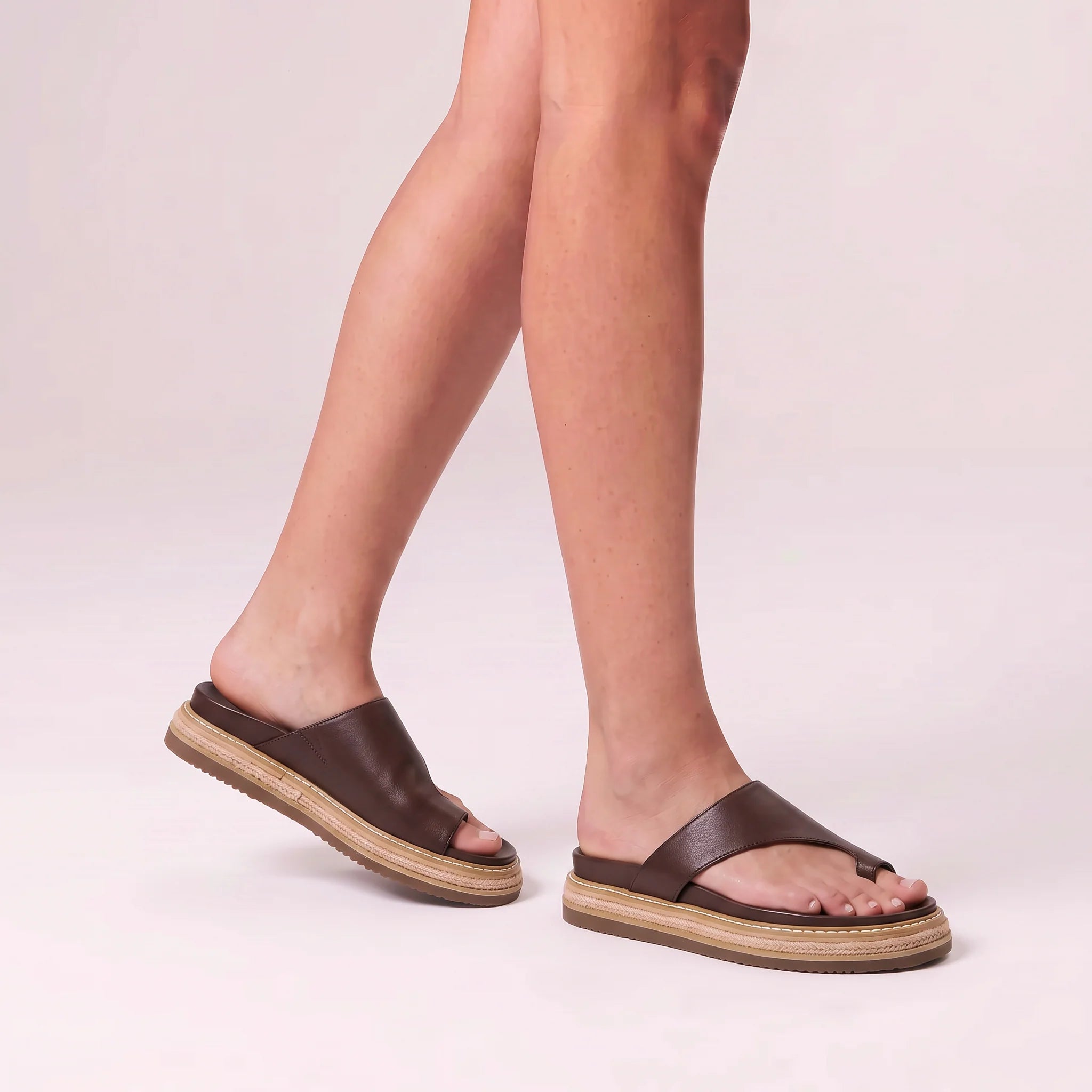 Thor Flatform Thongs Chocolate
