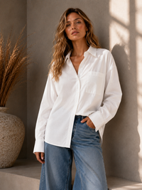 Josie Cotton Shirt White