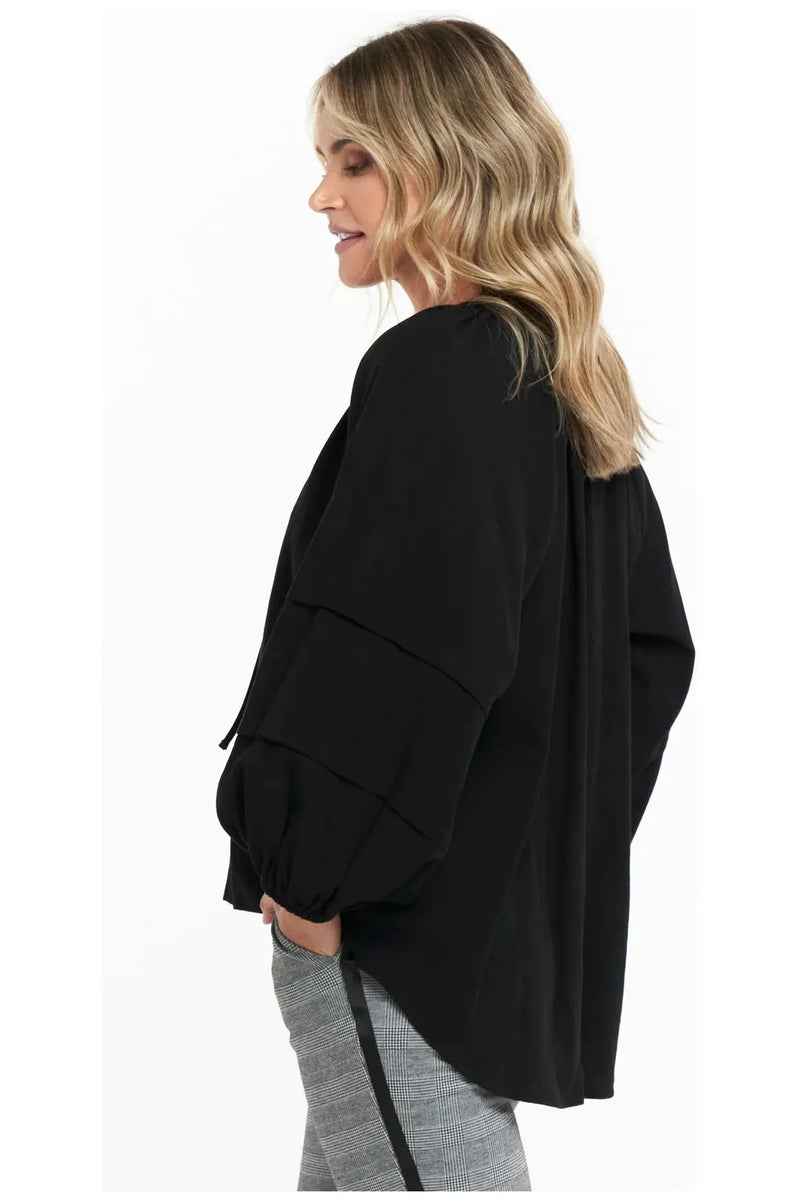 Fleur Blouse Black