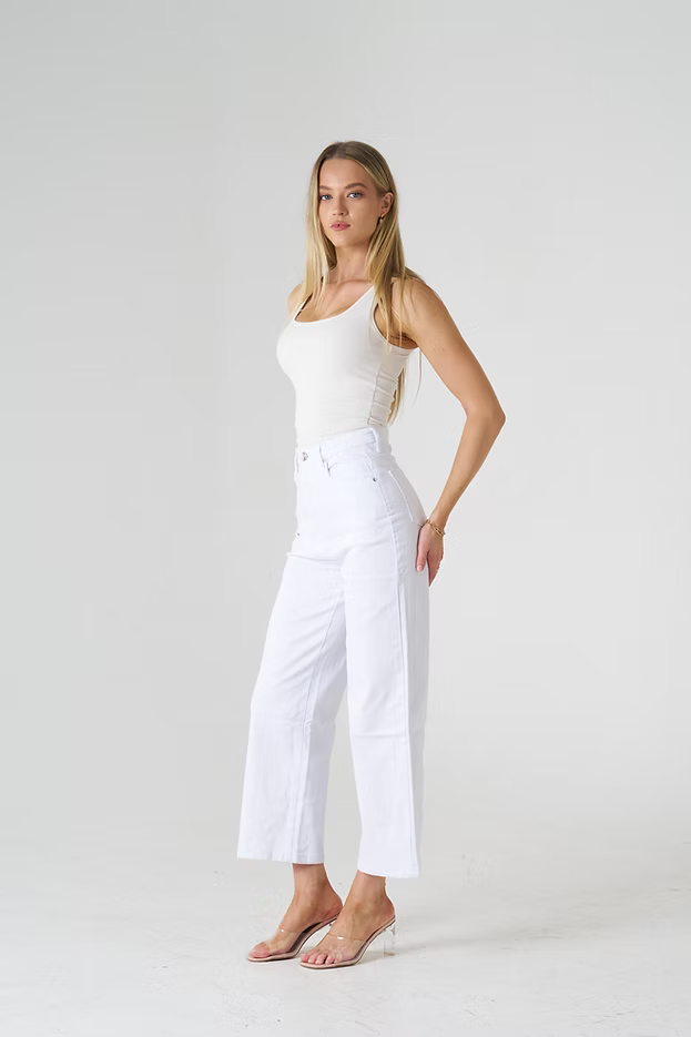 Stefi Wide Jean White