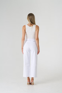 Stefi Wide Jean White