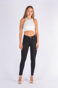 Harper High Rise Jean Black