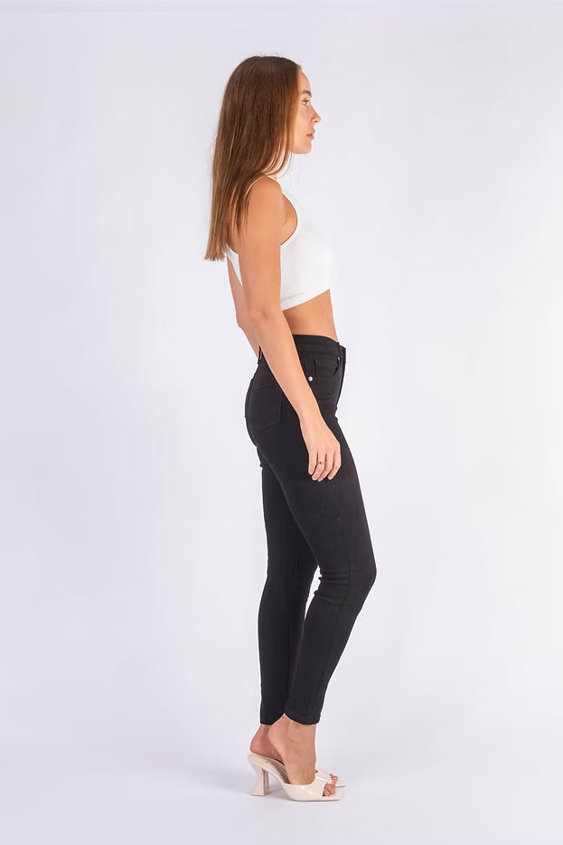 Harper High Rise Jean Black