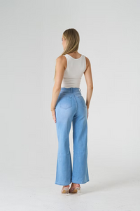 Rachel Wide Leg Jean Light Blue