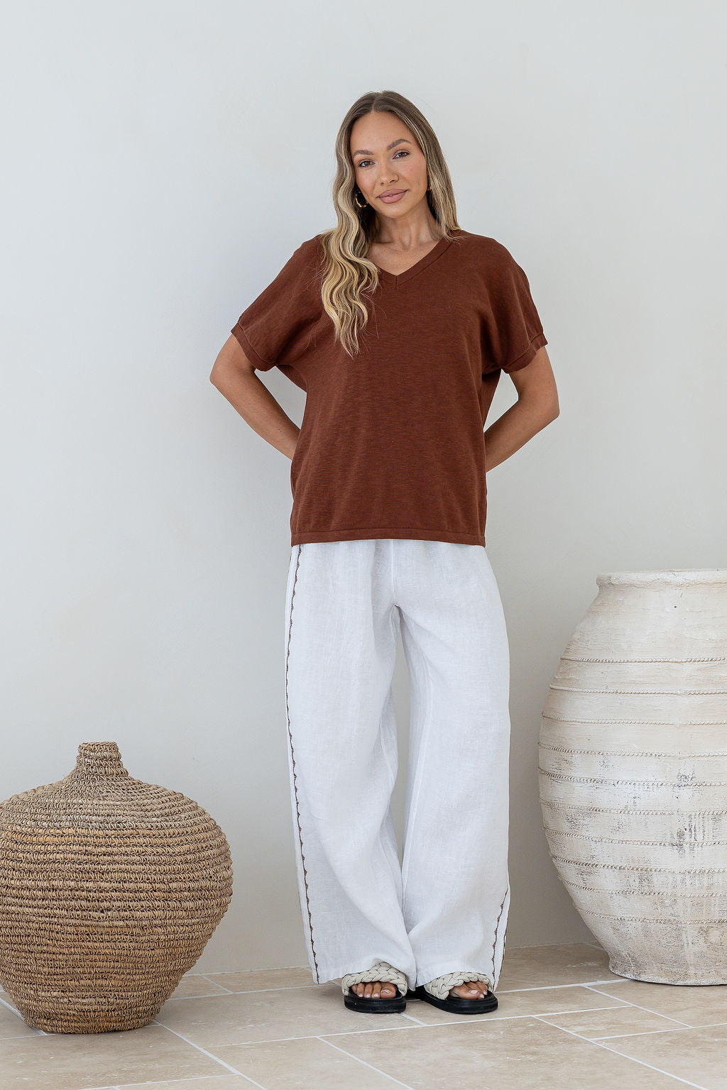 Jolie Knit Top Rust
