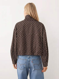Stefie Polka Dot Jacket Chocolate Spot