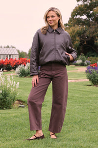 Lola Barrel Jean Chocolate