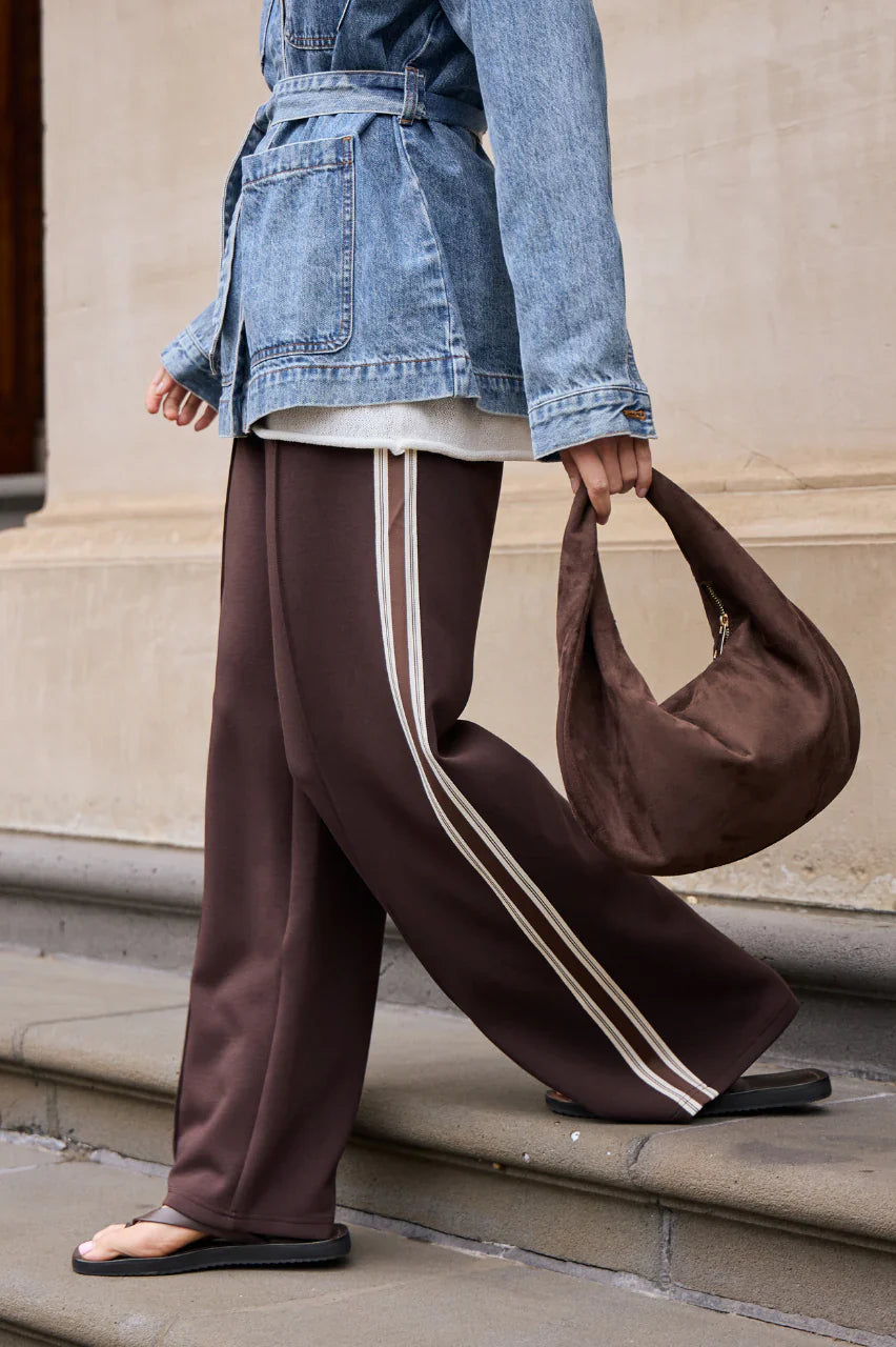Noah Wide Pant Luxe Dark Chocolate