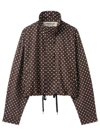Stefie Polka Dot Jacket Chocolate Spot
