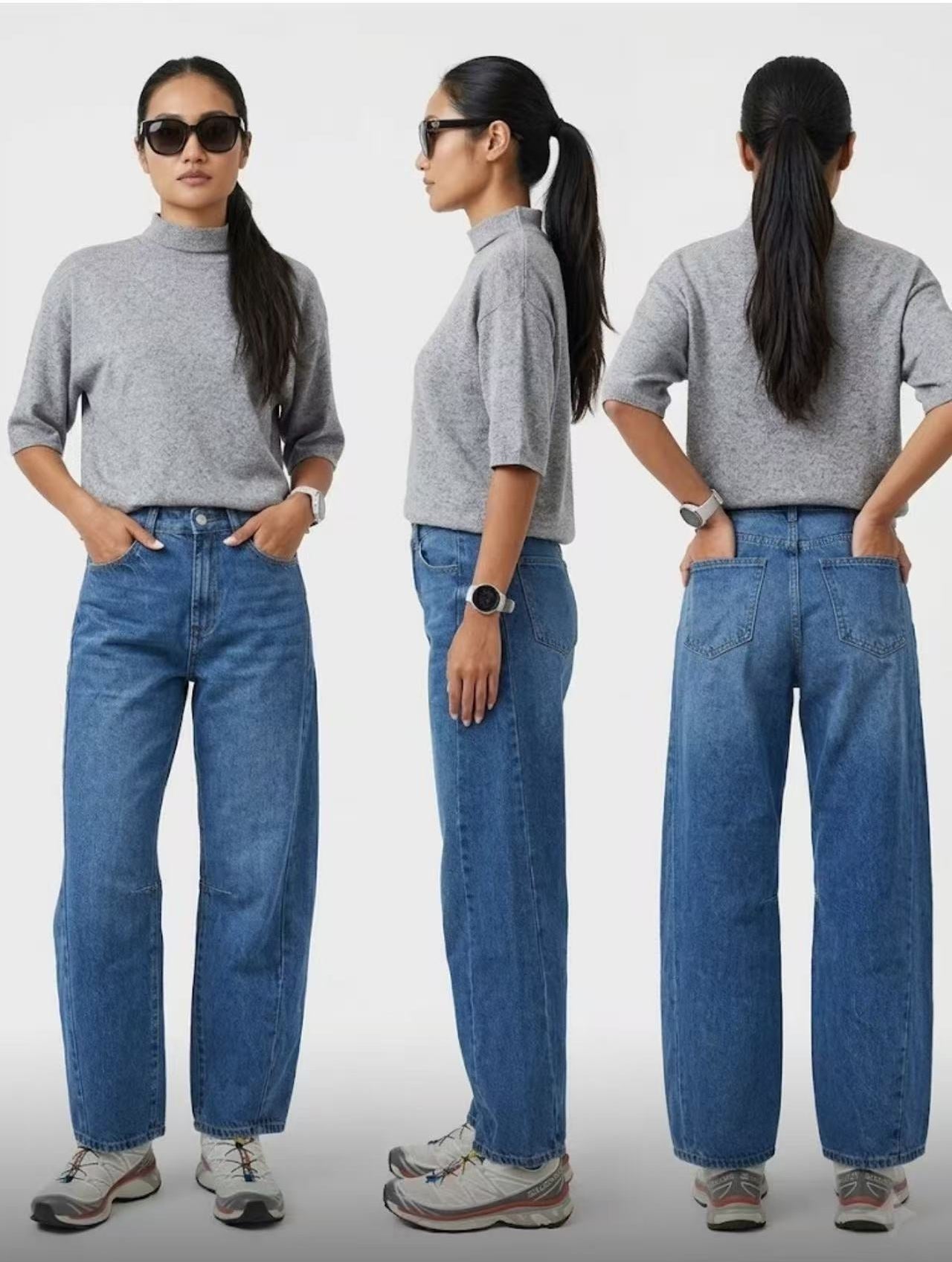 Willa Barrel Jean Light Blue