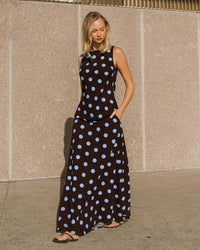 Sabrina Top Chocolate/ Blue