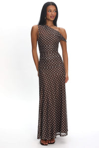 Ophelia Dress Chocolate Spots