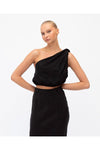Phoebe Crop Black