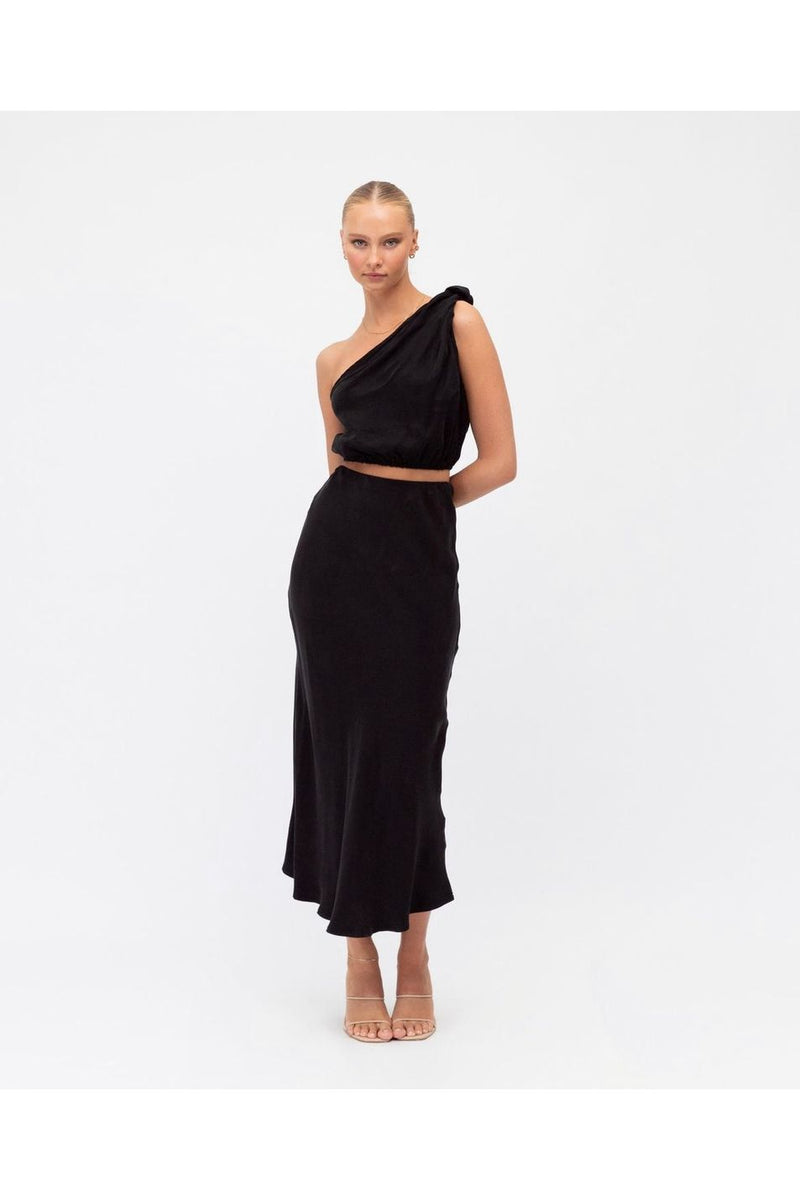 Phoebe Crop Black