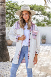 Darla Check Long Shacket Pink