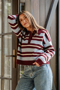 Stefi Knit Blue Stripe