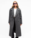 Sasha Longline Coat Grey