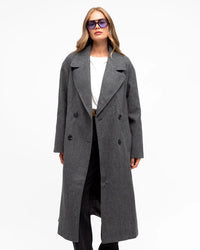 Sasha Longline Coat Grey