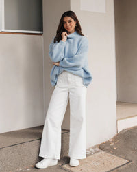 Greta Knit Jumper Blue
