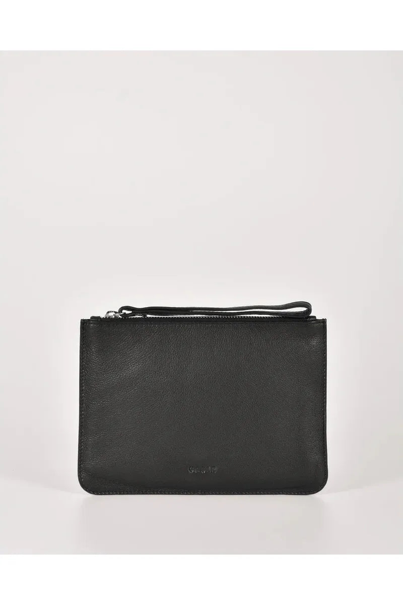 Queens Leather Pouch Black