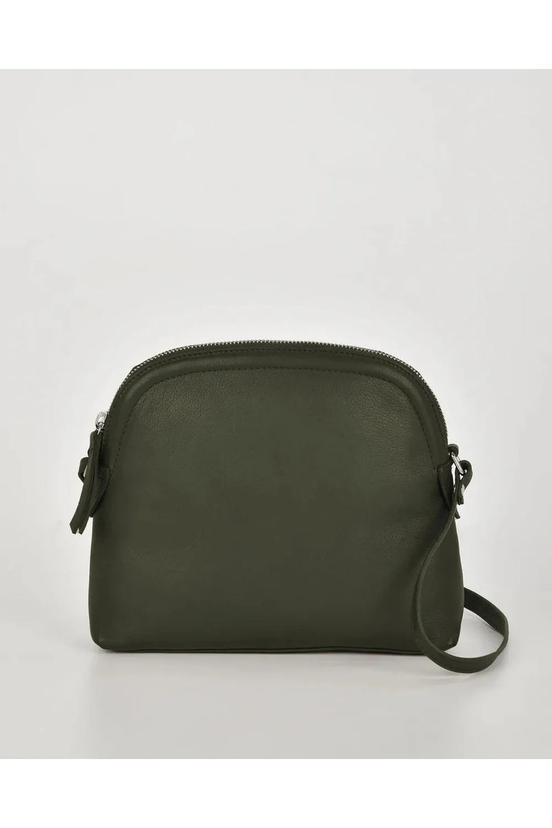 Sabine Leather Crossbody Bag Olive