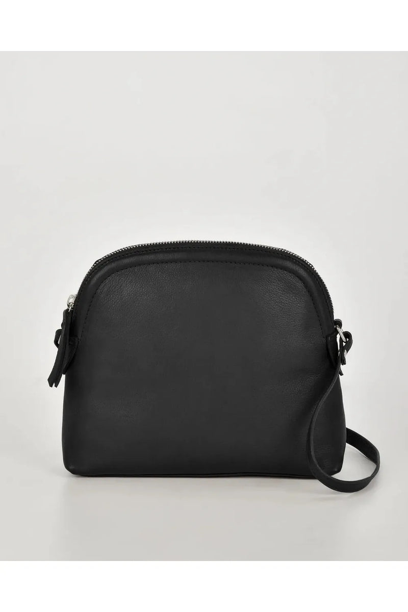 Sabine Leather Crossbody Bag Black