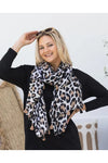 Leopard Print Scarf Tan
