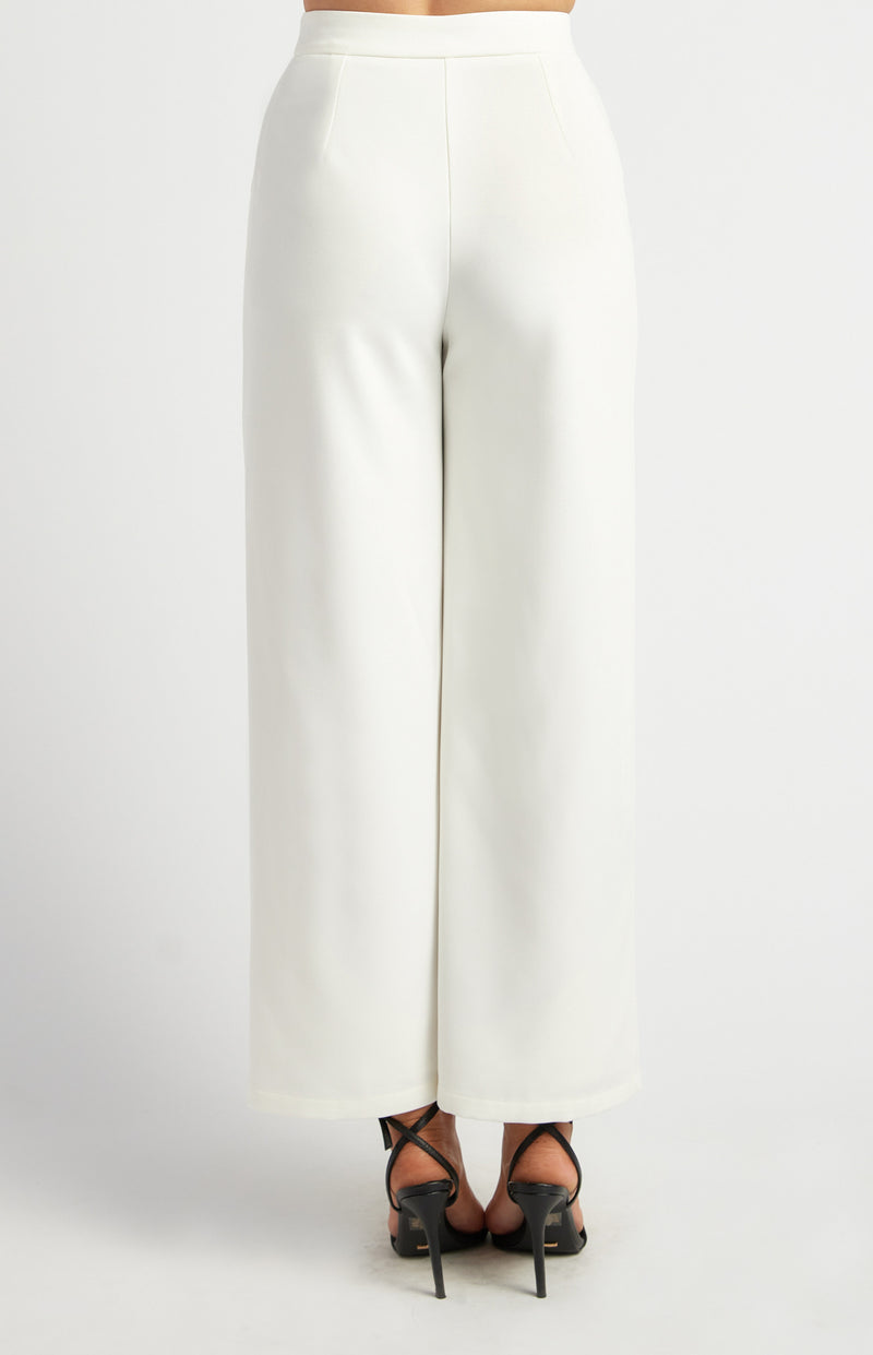 Ginny Straight Leg Pant White