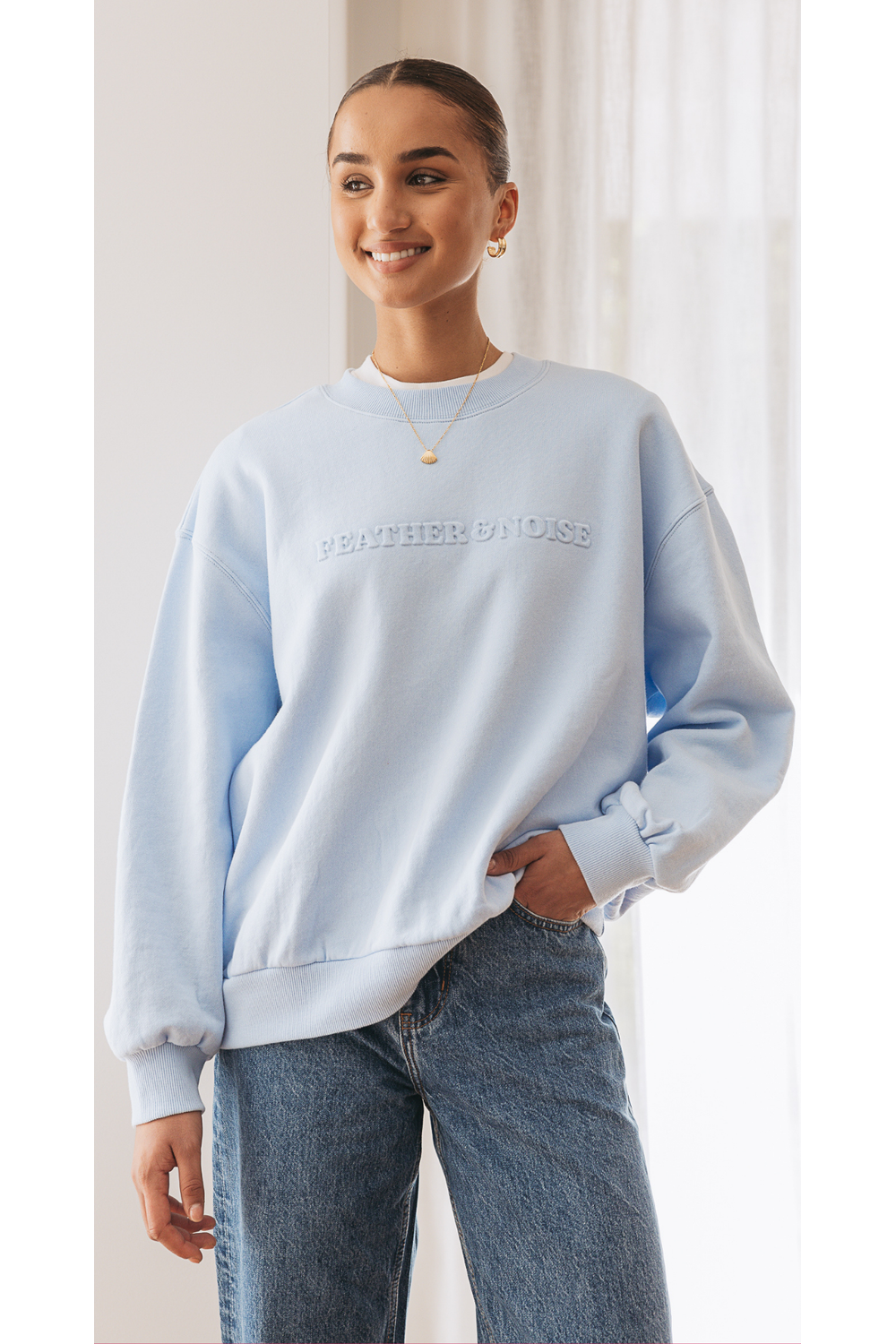 Core Logo Crew Powder Blue