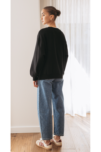 Signature Logo Crew Black