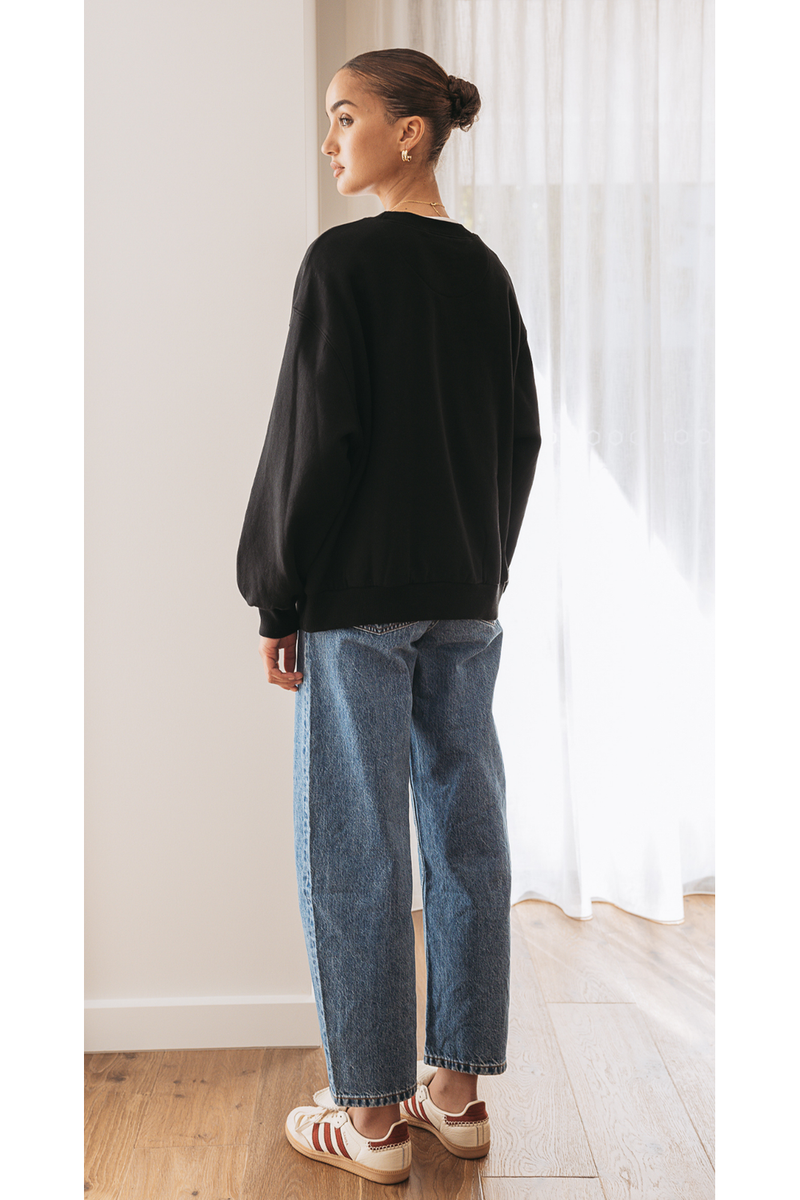 Signature Logo Crew Black