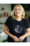 Circle Sequin Tee Black