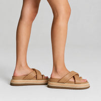 Thelma Flatform Slide Biscuit